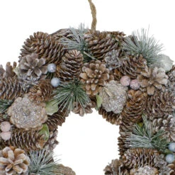 Glittered Pine Cones And Berries Artificial Christmas Wreath, 13-Inch, Unlit -Optimal Christmas Shop northlightsh89585b 60362.1667572563