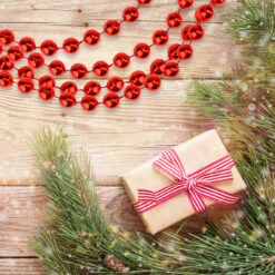 33' Shiny Red Round Beaded Christmas Garland 7 33' Shiny Red Round Beaded Christmas Garland -Optimal Christmas Shop northlightys28288 92059.1667655537