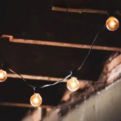 20ct Warm White LED G50 Globe Patio Lights, 20ft Black Wire 7 20ct Warm White LED G50 Globe Patio Lights, 20ft Black Wire -Optimal Christmas Shop northlightys90315 97190.1667517430