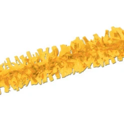 Club Pack Of 12 Packaged Bright Yellow Festive Tissue Festooning Decorations 25'