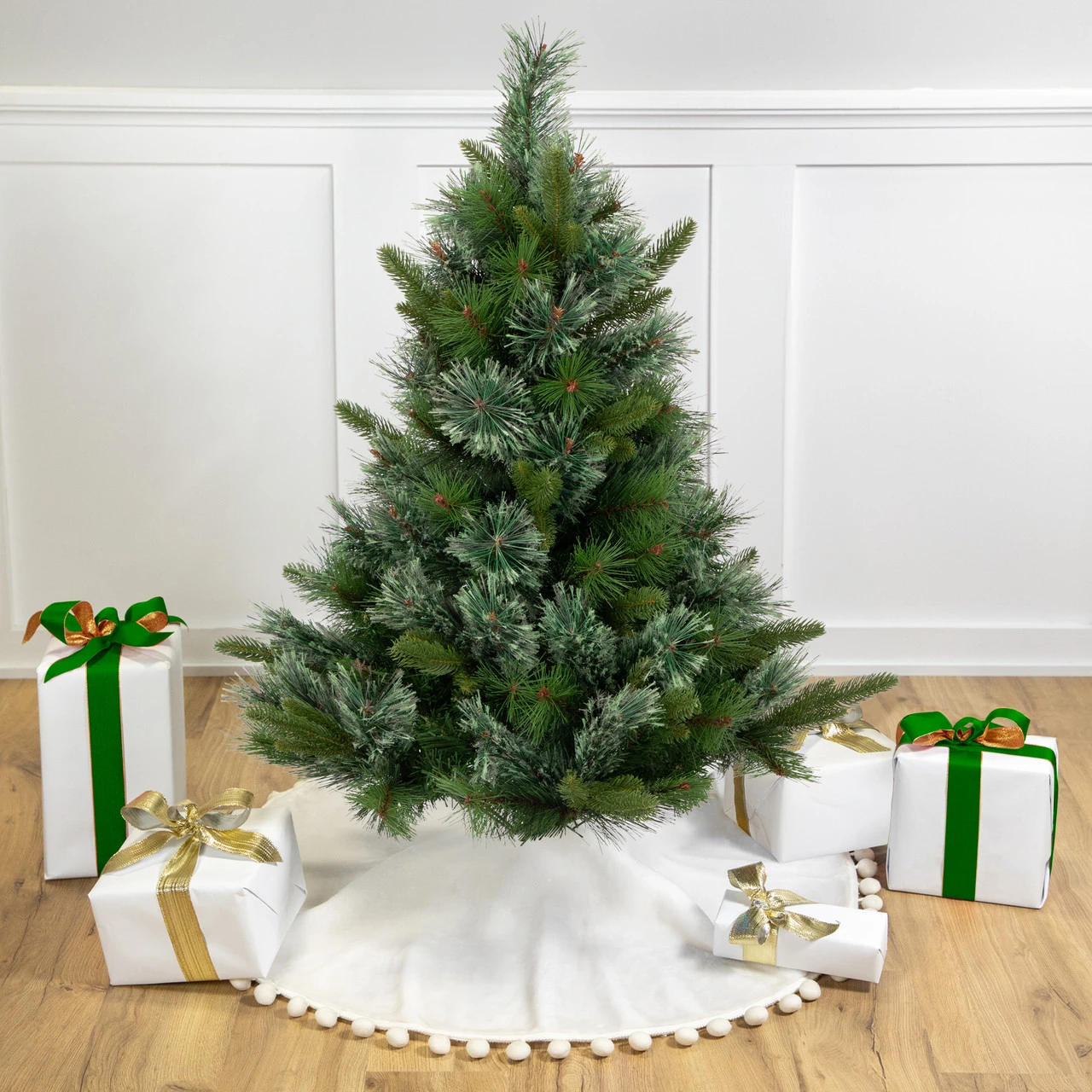 3' Ashcroft Cashmere Pine Artificial Christmas Tree- Unlit 3 3' Ashcroft Cashmere Pine Artificial Christmas Tree- Unlit