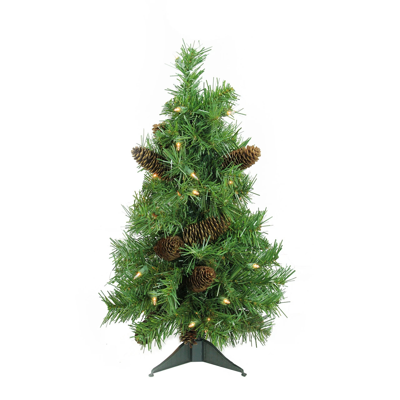 2' Pre-Lit Full Dakota Pine Artificial Christmas Tree - Clear Lights 3 2' Pre-Lit Full Dakota Pine Artificial Christmas Tree - Clear Lights