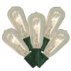 10-Count Clear And Green Transparent ST40 Edison Style Patio Lights, 9 Ft Green Wire -Optimal Christmas Shop ojh0epjbykpfvtd7n6kjrgeuortirmlk 04306.1667684303