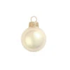 2ct Champagne Gold Glass Pearl Christmas Ball Ornaments 6" (150mm)