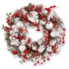 Red And White Ornaments Artificial Wreath - 24-Inch, Unlit 2 Red And White Ornaments Artificial Wreath - 24-Inch, Unlit -Optimal Christmas Shop rac j501x24 11470.1667571907
