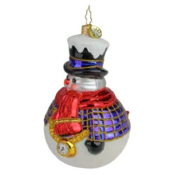 Christopher Radko Jolly All- A-Round Snowman Glass Christmas Ornament 1019774 8 Christopher Radko Jolly All- A-Round Snowman Glass Christmas Ornament 1019774 -Optimal Christmas Shop radko 1019774 3 93662.1684421150