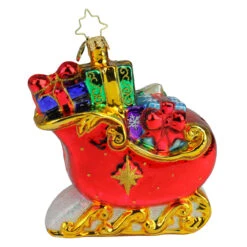 Christopher Radko Sleigh Full Of Delights Glass Christmas Ornament 1019907 -Optimal Christmas Shop radko 1019907 1 05365.1684421453