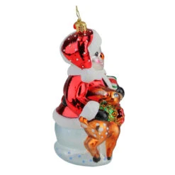Christopher Radko Frosty And Baby Fawn Glass Christmas Ornament 1019981 -Optimal Christmas Shop radko 1019981 2 71106.1684420685