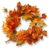 Maple Leaf Artificial Wreath - 24-Inch, Unlit -Optimal Christmas Shop rahv sw060135a 08467.1667656840