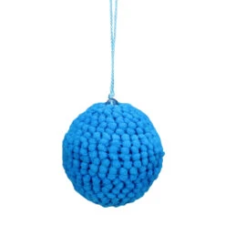 Set Of 4 Vibrantly Colored Knitted Christmas Ball Ornaments 2.5” (63.5mm) -Optimal Christmas Shop raz 3827308 2 97183.1667570062