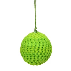 Set Of 4 Vibrantly Colored Knitted Christmas Ball Ornaments 2.5” (63.5mm) -Optimal Christmas Shop raz 3827308 3 29723.1667570062