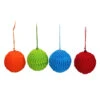Set Of 4 Vibrantly Colored Knitted Christmas Ball Ornaments 2.5” (63.5mm) -Optimal Christmas Shop raz 3827308 11924.1667570061