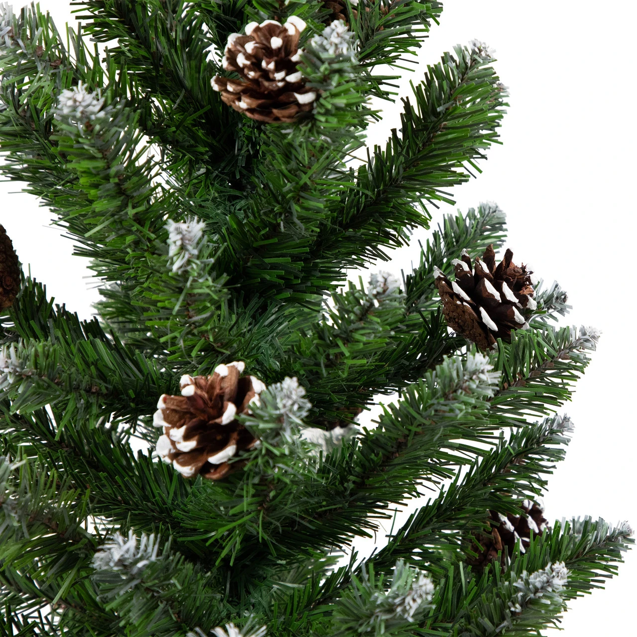24" Frosted Norway Pine With Pine Cones Medium Artificial Christmas Tree, Unlit 7 24" Frosted Norway Pine With Pine Cones Medium Artificial Christmas Tree, Unlit - Image 5