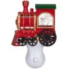 6.5" Red, Green And Gold Glitter Bubble Lamp Christmas Train Night Light -Optimal Christmas Shop roman 160166 1 20246.1667575776