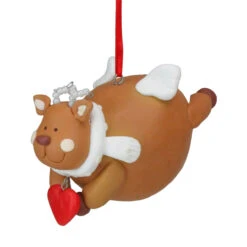 Club Pack Of 12 Brown And White Chubby Reindeer Angel Christmas Ornaments 4" -Optimal Christmas Shop roman 23113 inner 79777.1667662854