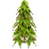 1.5' Slim Twas Night Red Holly Berry And Leaf Artificial Christmas Cone Tree - Unlit -Optimal Christmas Shop roman 35384 15127.1667491039