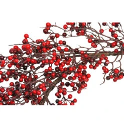 24" Autumn Harvest Red And Burgundy Currant Berry Artificial Wreath - Unlit -Optimal Christmas Shop select xb174 24 rbu 3 95052.1667491187