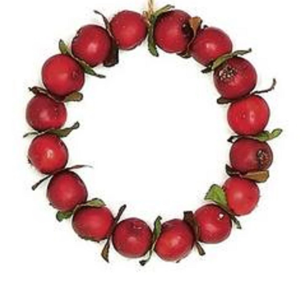 4.5" Red Crab Apple Autumn Harvest Christmas Wreath Ornament 4 4.5" Red Crab Apple Autumn Harvest Christmas Wreath Ornament - Image 2