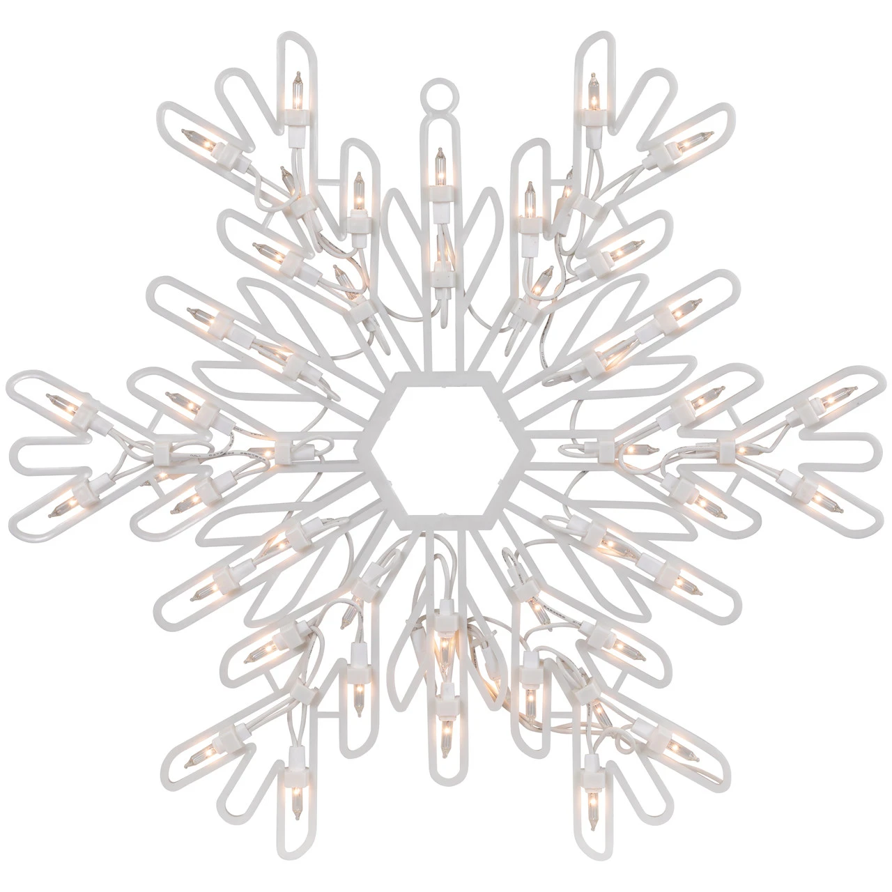 15.25" Lighted Snowflake Christmas Window Silhouette Decor 5 15.25" Lighted Snowflake Christmas Window Silhouette Decor - Image 3