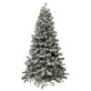 6.5' Heavily Flocked Madison Pine Artificial Christmas Tree, Unlit -Optimal Christmas Shop sm92931 factory 1 22535.1667490911
