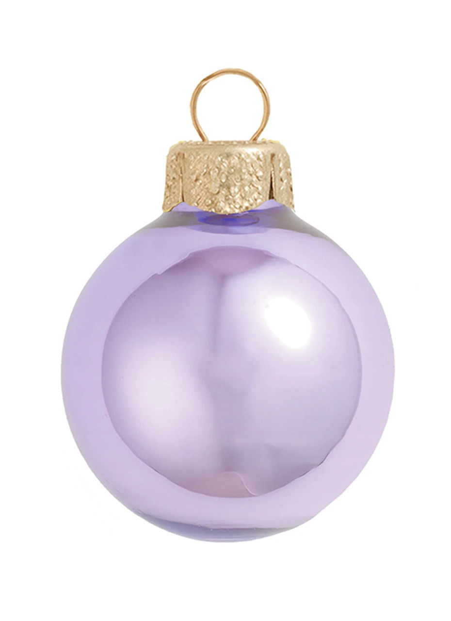 40ct Purple Pearl Glass Christmas Ball Ornaments 1.5" (38mm) 3 40ct Purple Pearl Glass Christmas Ball Ornaments 1.5" (38mm)