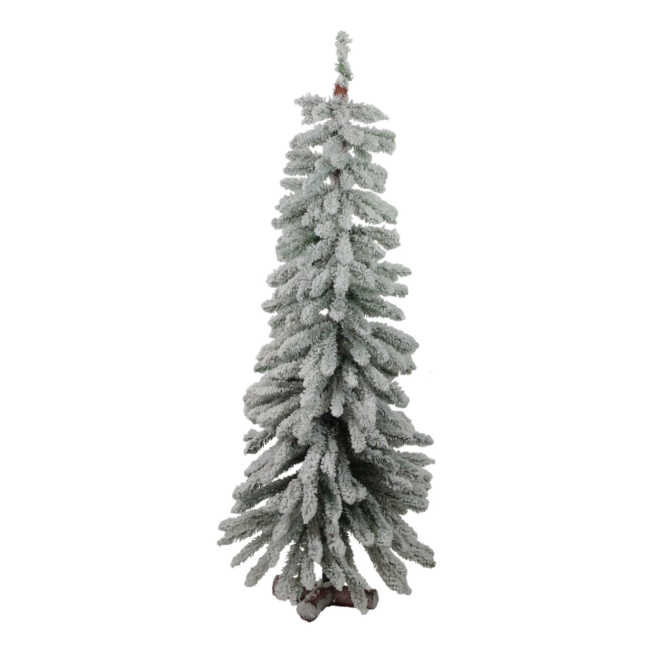 4' Unlit Slim Flocked Winter Alpine Artificial Christmas Tree 4 4' Unlit Slim Flocked Winter Alpine Artificial Christmas Tree - Image 2