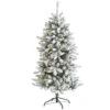 5โ Pre-Lit Flocked Livingston Fir Artificial Christmas Tree, Warm Clear LED Lights 2 5โ Pre-Lit Flocked Livingston Fir Artificial Christmas Tree, Warm Clear LED Lights -Optimal Christmas Shop t1610 1 57913.1667528890
