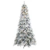 8' Pre-Lit Flocked Vermont Pine Artificial Christmas Tree, Warm Clear LED Lights 1 8' Pre-Lit Flocked Vermont Pine Artificial Christmas Tree, Warm Clear LED Lights -Optimal Christmas Shop t1773 1 79469.1681393456