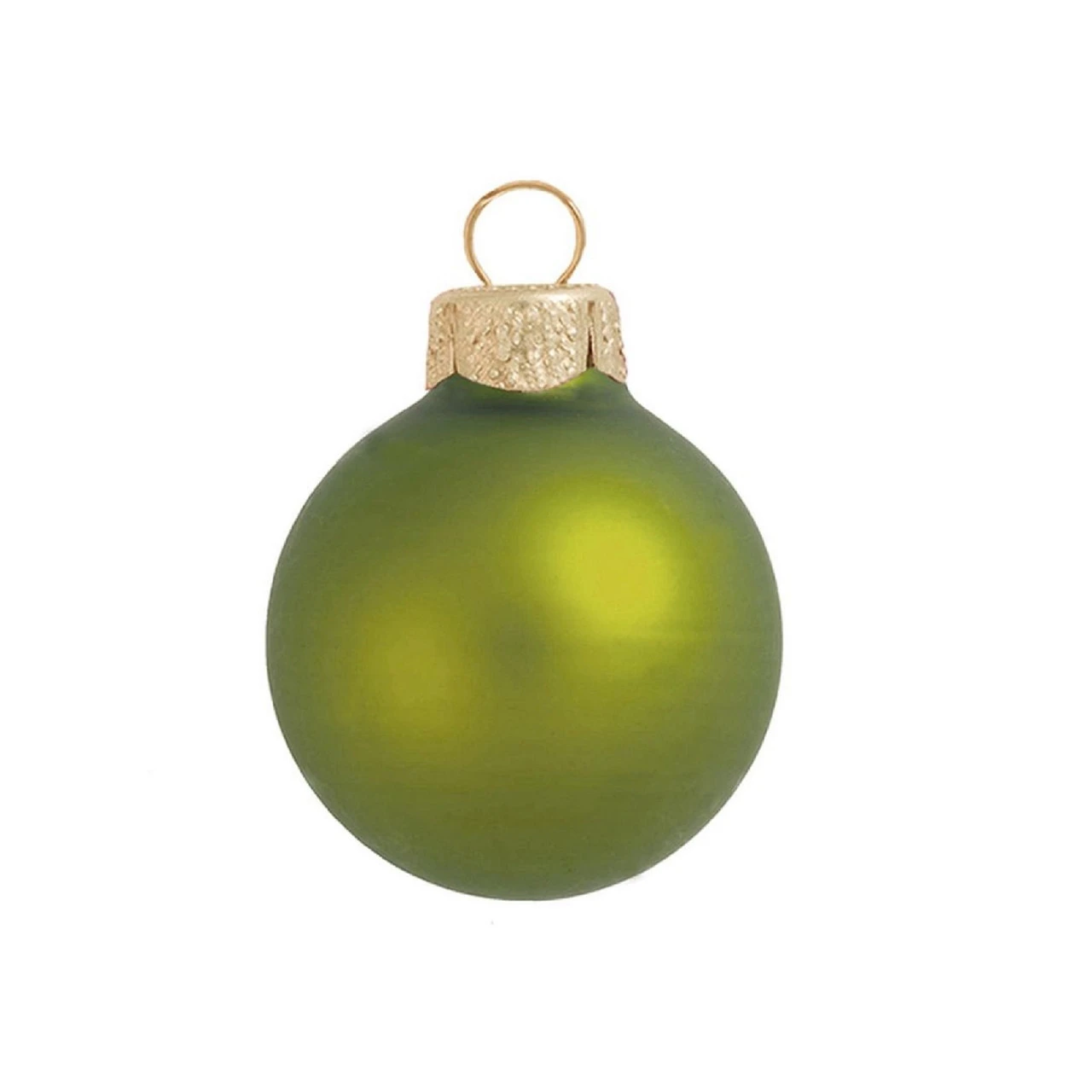 40ct Kiwi Green Glass Matte Christmas Ball Ornaments 1.25" (30mm) 3 40ct Kiwi Green Glass Matte Christmas Ball Ornaments 1.25" (30mm)