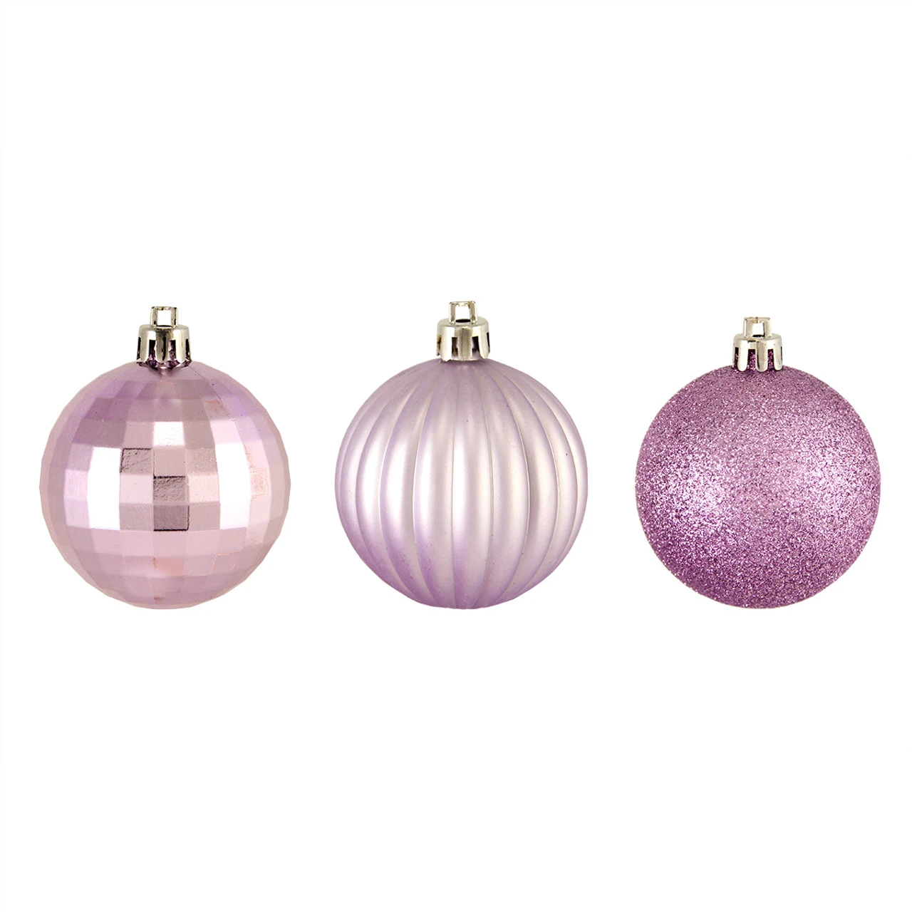 100ct Purple Shatterproof 3-Finish Christmas Ball Ornaments 2.5" (60mm) 3 100ct Purple Shatterproof 3-Finish Christmas Ball Ornaments 2.5" (60mm)