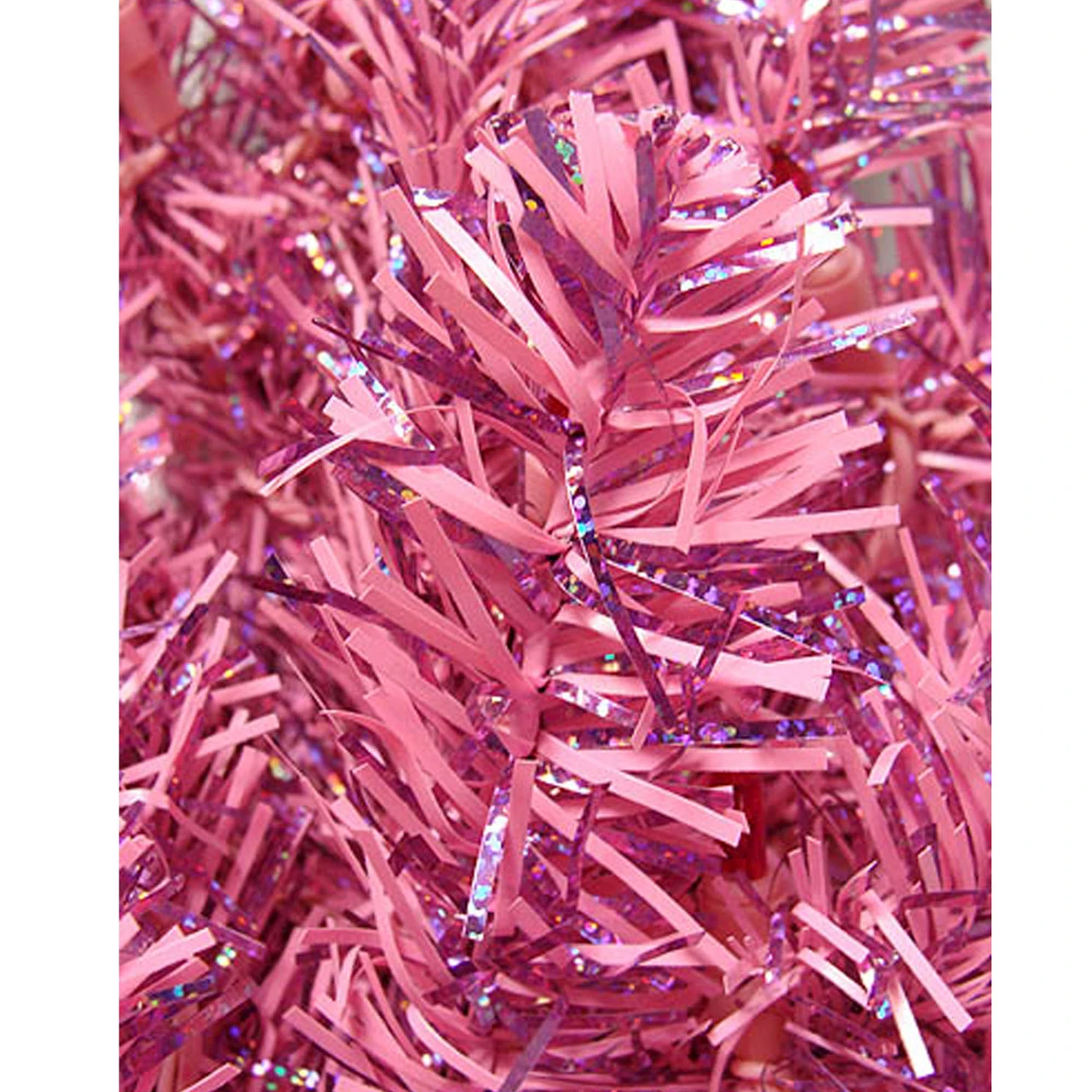 10' Pre-Lit Pencil Sparkling Artificial Christmas Tree - Pink Lights 4 10' Pre-Lit Pencil Sparkling Artificial Christmas Tree - Pink Lights - Image 2