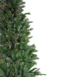 7.5' Pre-Lit Slim Vermont Fir Instant Shape Artificial Christmas Tree - Multi-Color Dura-Lit Lights -Optimal Christmas Shop vickerman c102087 2 96648.1667685865