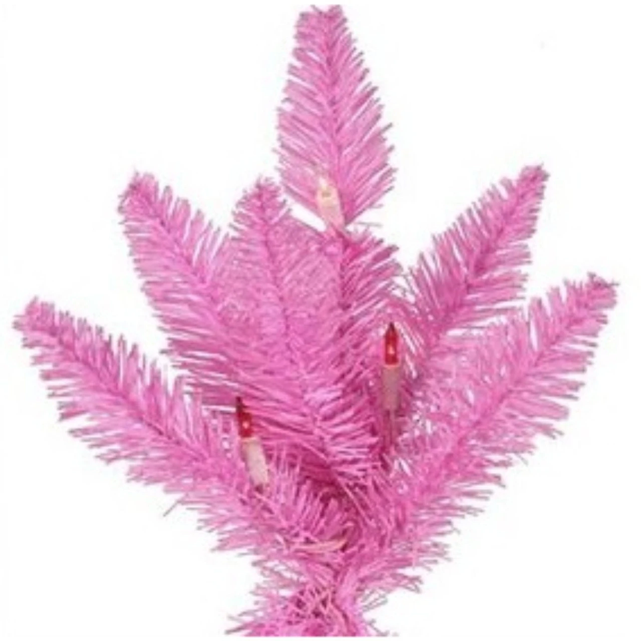 10' Pre-Lit Medium Pink Ashley Spruce Artificial Christmas Tree - Clear And Pink Lights 4 10' Pre-Lit Medium Pink Ashley Spruce Artificial Christmas Tree - Clear And Pink Lights - Image 2