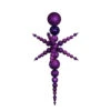 76" Purple Radical Snowflake 3-Finish Shatterproof Christmas Finial Ornament -Optimal Christmas Shop vickerman n103706 94774.1667662767