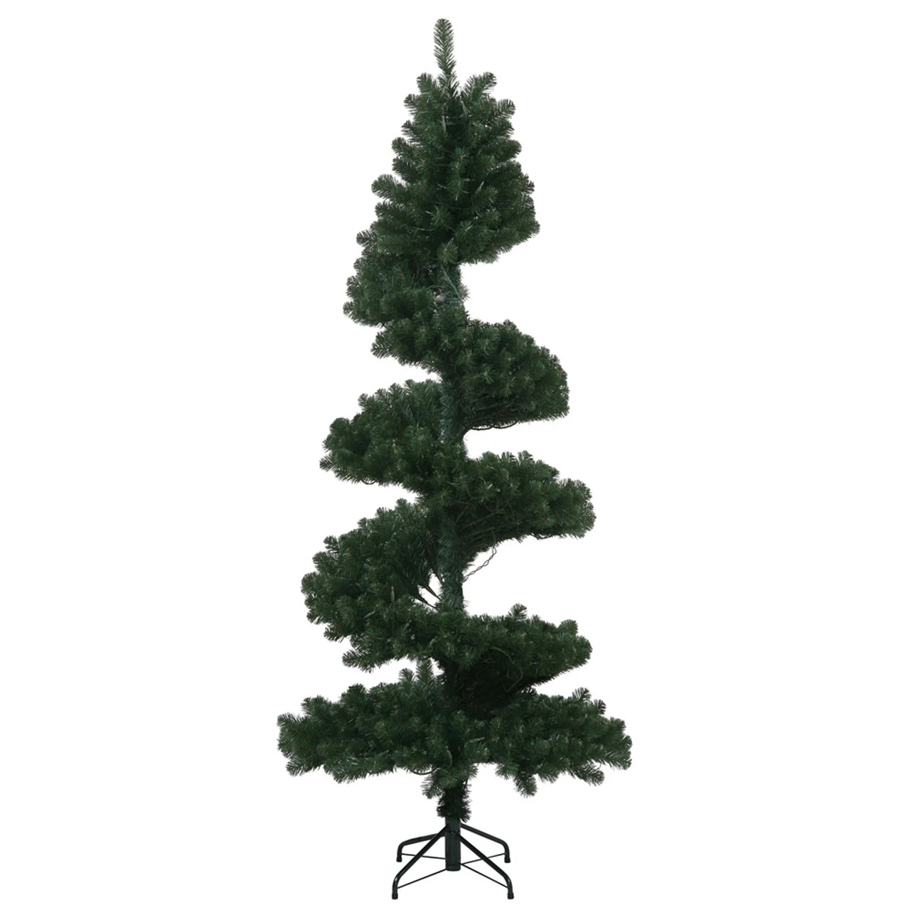 7' Green Slim Spiral Pine Artificial Christmas Tree - Unlit 3 7' Green Slim Spiral Pine Artificial Christmas Tree - Unlit