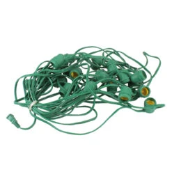 48' Commercial E26 Green Wire Socket Set - 24" Spacing -Optimal Christmas Shop vickerman v47g024 16319.1667664512