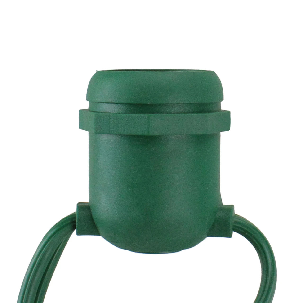 100' Commercial E26 Green Wire Socket Set - 24" Spacing 4 100' Commercial E26 Green Wire Socket Set - 24" Spacing - Image 2