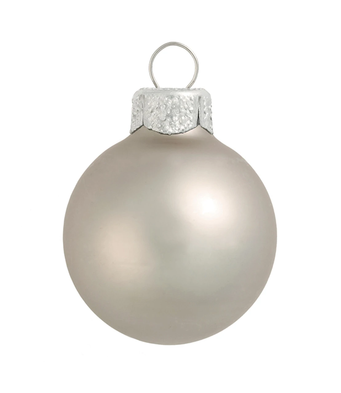 4ct Silver Glass Matte Christmas Ball Ornaments 4.75" (120mm) 3 4ct Silver Glass Matte Christmas Ball Ornaments 4.75" (120mm)