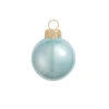 40ct Sky Blue Glass Pearl Finish Christmas Ball Ornaments 1.25" (30mm)