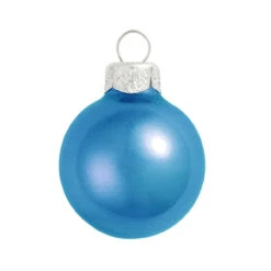 40ct Cobalt Blue Metallic Christmas Ball Ornaments 1.5" (40mm)