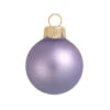 8ct Lavender Purple Matte Glass Christmas Ball Ornaments 3.25" (80mm)