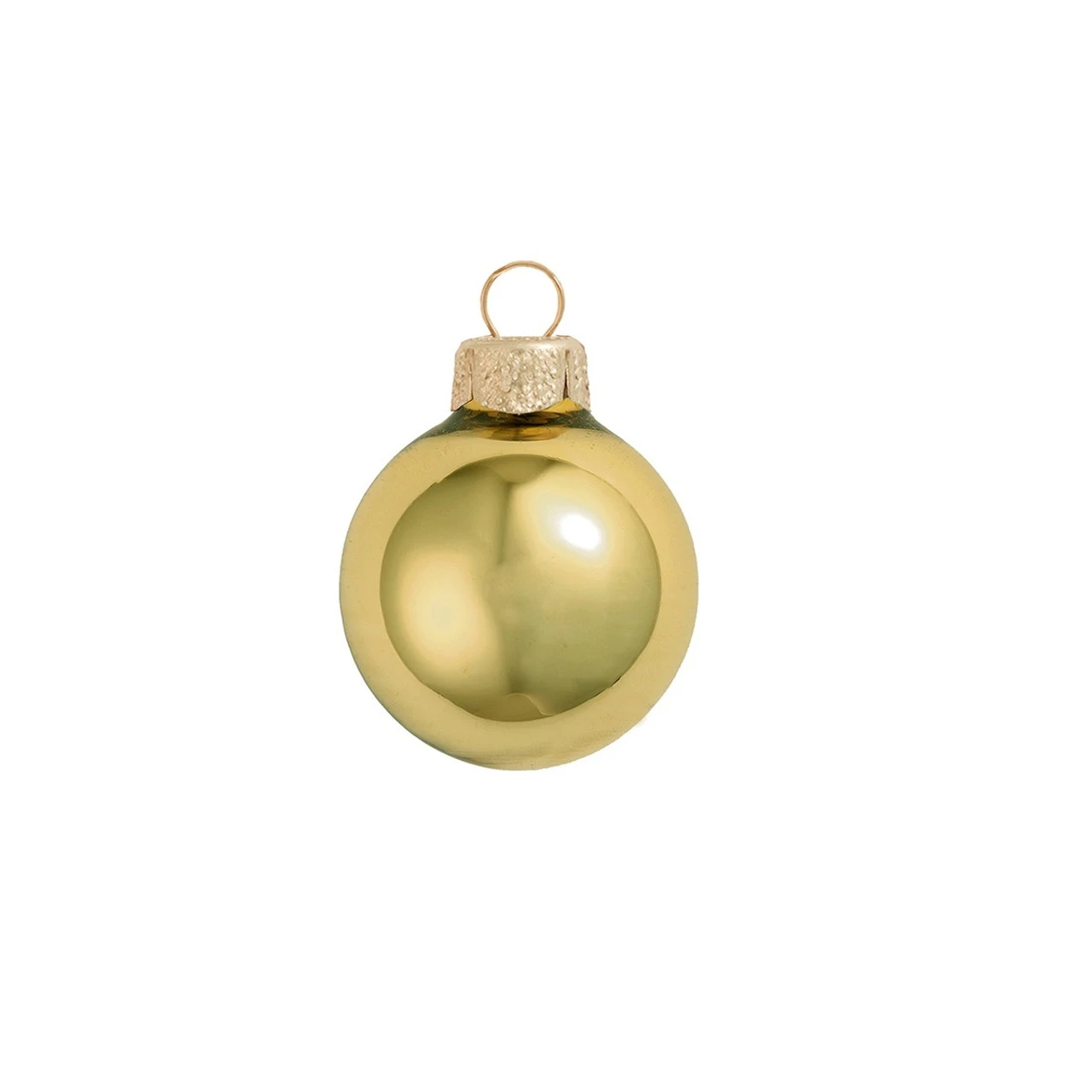 40ct Yellow Shiny Glass Christmas Ball Ornaments 1.5" (40mm) 3 40ct Yellow Shiny Glass Christmas Ball Ornaments 1.5" (40mm)
