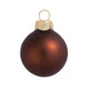 4ct Matte Brown Glass Ball Christmas Ornaments 4.75" (120mm) 1 4ct Matte Brown Glass Ball Christmas Ornaments 4.75" (120mm) -Optimal Christmas Shop yhsiindc2xezukouj9x0wo4s19tfns1k 34539.1667684595
