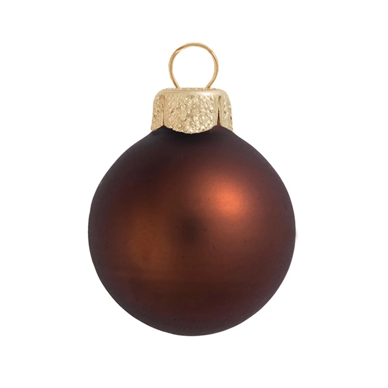 4ct Matte Brown Glass Ball Christmas Ornaments 4.75" (120mm) 3 4ct Matte Brown Glass Ball Christmas Ornaments 4.75" (120mm)
