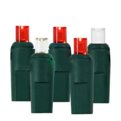 150 Red And White LED Wide Angle Christmas Lights - 47.92 Ft Green Wire