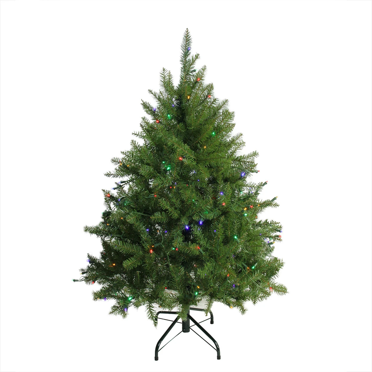 4' Pre-Lit Full Northern Pine Artificial Christmas Tree - Multicolor LED Lights 3 4' Pre-Lit Full Northern Pine Artificial Christmas Tree - Multicolor LED Lights