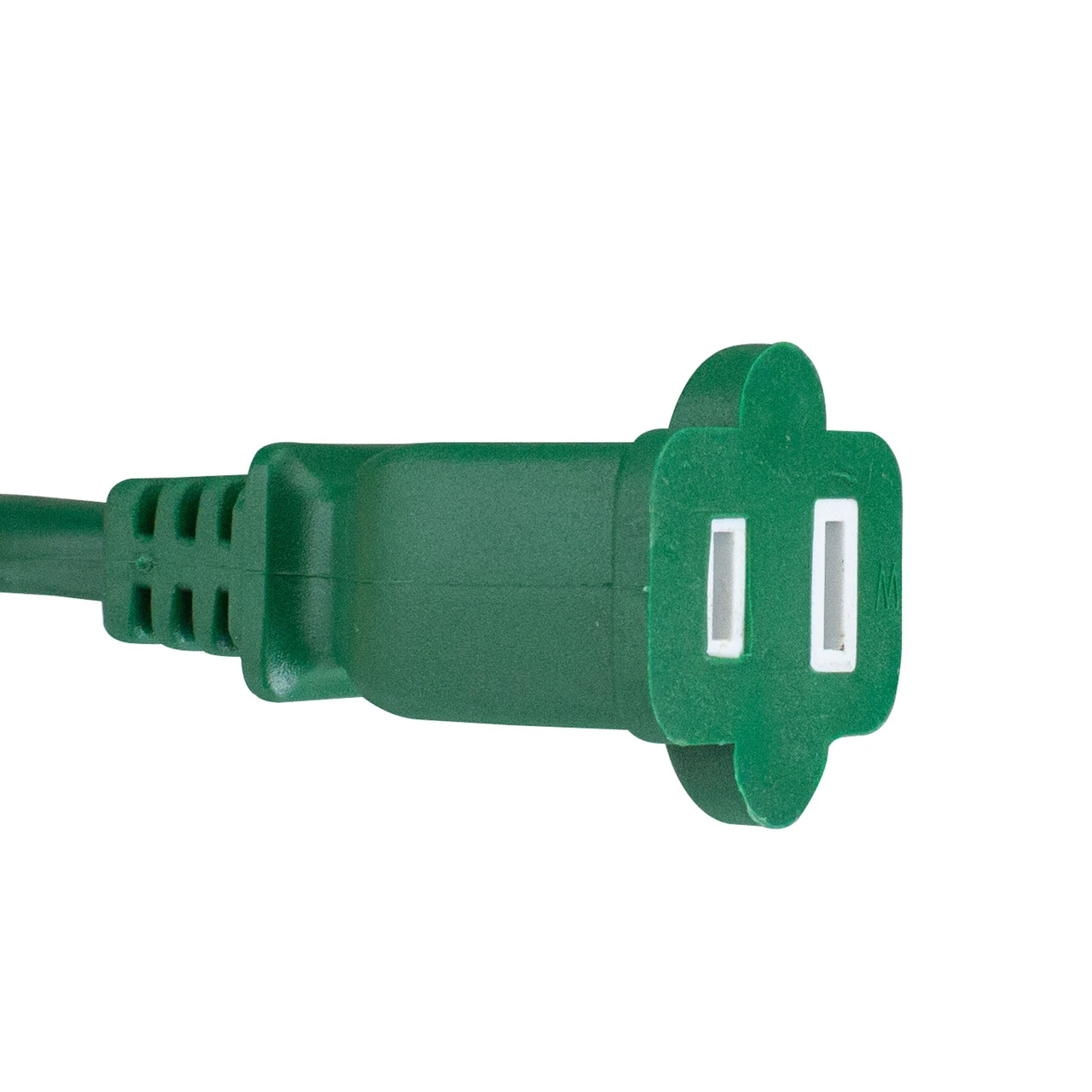 40' Green 2-Prong Outdoor Extension Power Cord With End Connector 4 40' Green 2-Prong Outdoor Extension Power Cord With End Connector - Image 2