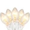 25 Count Clear C7 Christmas Lights, 24ft White Wire -Optimal Christmas Shop ys93857 temp 79544.1679517223