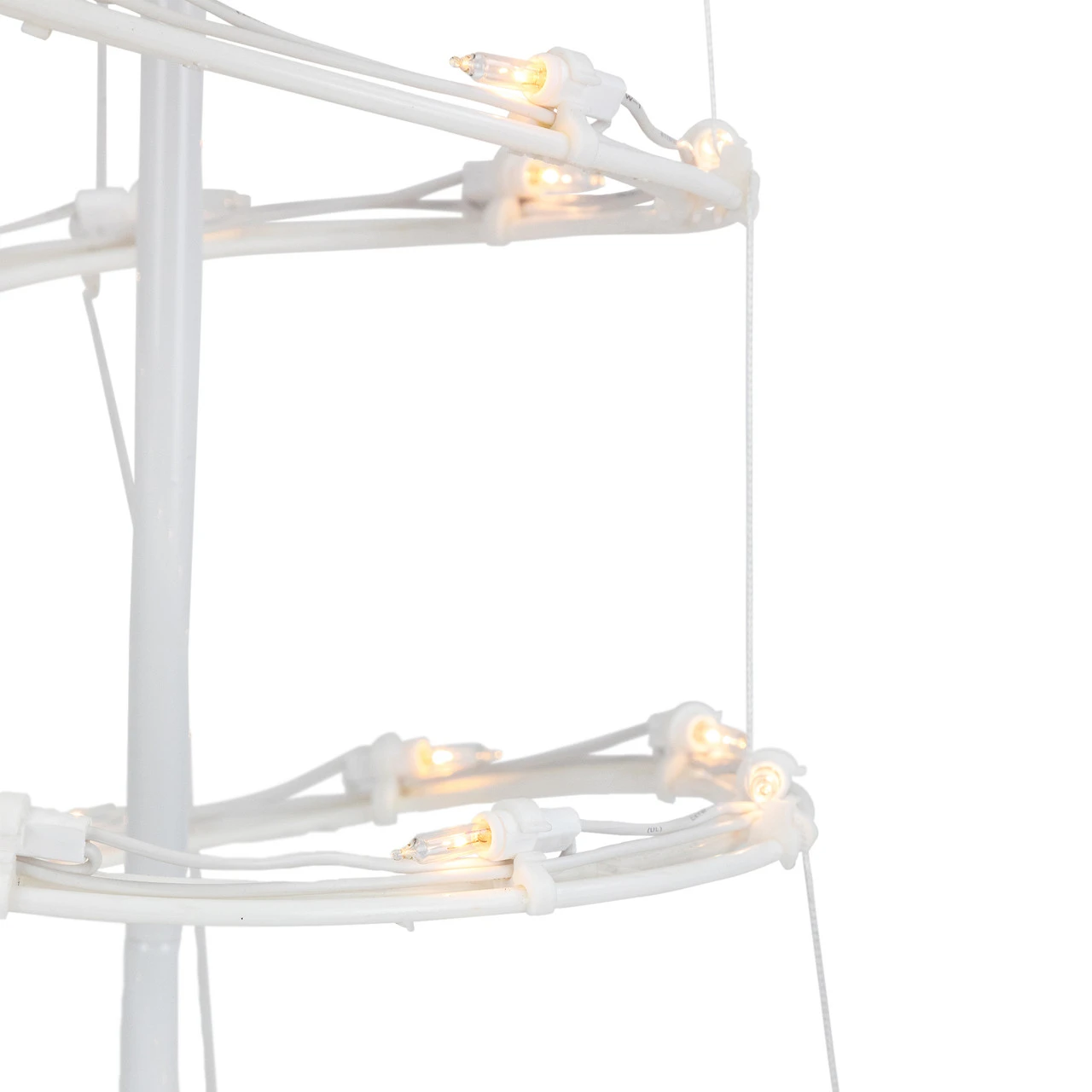 Set Of 3 Clear Lighted Spiral Christmas Trees - 3', 4', And 6' 7 Set Of 3 Clear Lighted Spiral Christmas Trees - 3', 4', And 6' - Image 5