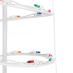 Set Of 3 Lighted Multi-Color Spiral Christmas Trees - 3', 4', And 6' -Optimal Christmas Shop ys massstand s m201 50055.1667528694